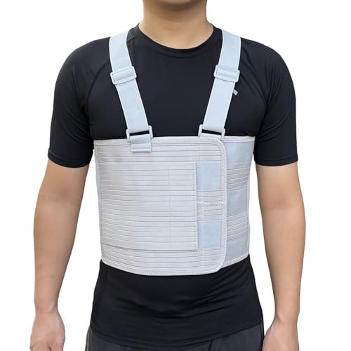 Rib Injury Chest Binder Brace for Cracked Ribs - Elastic...