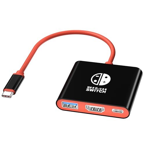 Switch Dock for Switch OLED, Docking Station for TV,...