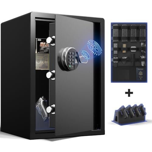 Grimtron Biometric Gun Safe (2.04 cu. ft.) – Quick Access...
