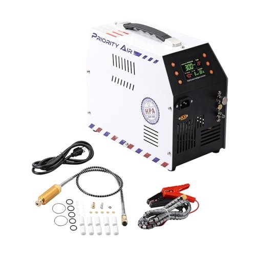 PCP Air Compressor 12v 300bar 4500Psi/30Mpa Built-in Power...