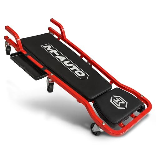 M-AUTO Heavy-Duty Automotive Creeper with 3-leves...