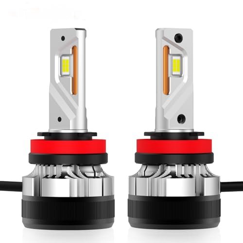 AHOBXD H11 LED Fog Light Bulb 6500K White with Fan...