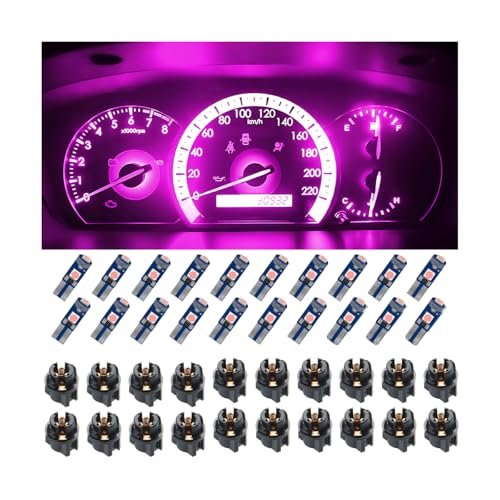KHGUZ 20PCS Car Dashboard T5 LED Lights, Super Bright...
