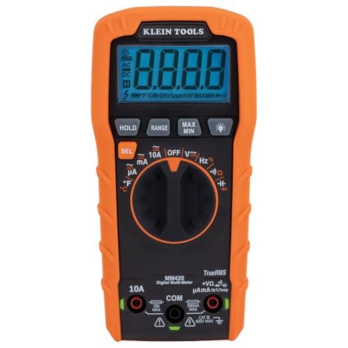 Klein Tools MM420 Digital Multimeter, Auto-Ranging TRMS...