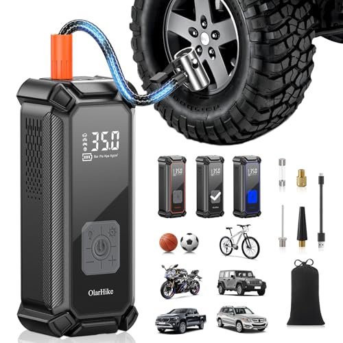 OlarHike 4000mAh Tire Inflator Portable Air Compressor,...