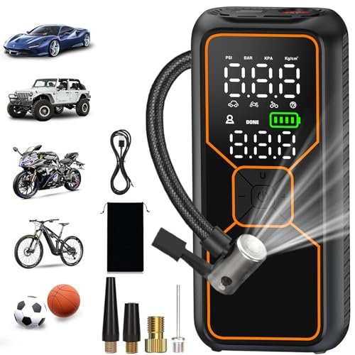 Tire Inflator Portable Air Compressor, 150 PSI Auto Car...