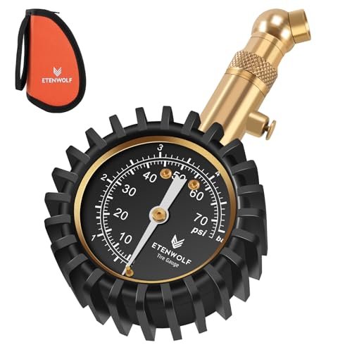 ETENWOLF Tire Pressure Gauge for Cars 0-75 PSI, Air...