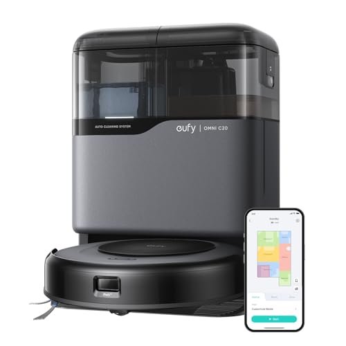 eufy Robot Vacuum Omni C20, Robot Vacuum and Mop Combo,...