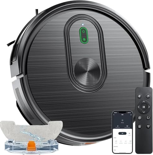 Robot Vacuum and Mop Combo, 2 in 1 Vacuuming &...