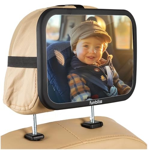 Baby Car Mirror Most Stable Backseat Mirror with Premium...