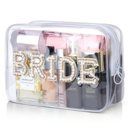 Etercycle Bride Clear Makeup Bag, Bridal Shower Gifts...