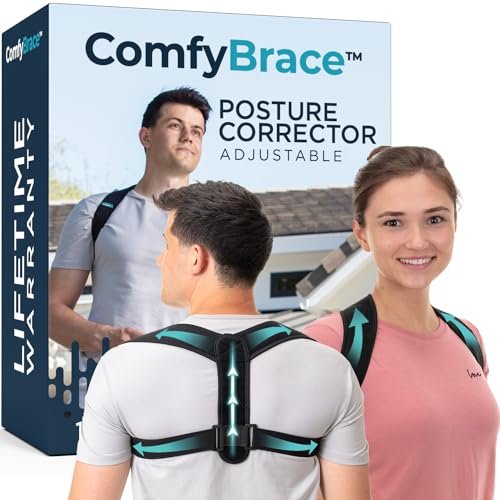 ComfyBrace Posture Corrector-Back Brace for Men and Women-...