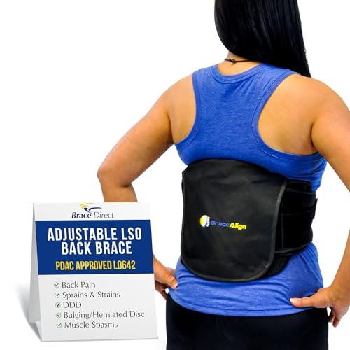 Brace Align Adjustable Lumbar Lower Back Support Brace -...