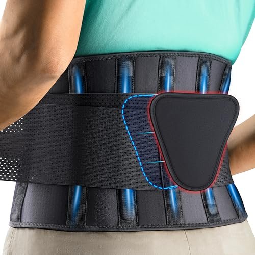 FEATOL Back Brace Support Belt-Lumbar Support Back Brace...