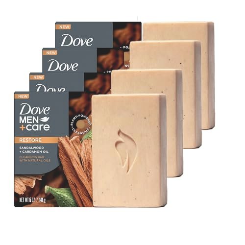 DOVE MEN + CARE Cleansing Bar Soap Sandalwood + Cardamom...