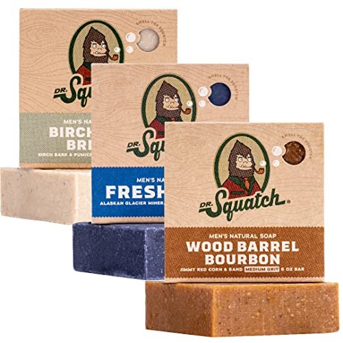 Dr. Squatch Natural Bar Soap for Men - Cold Process...