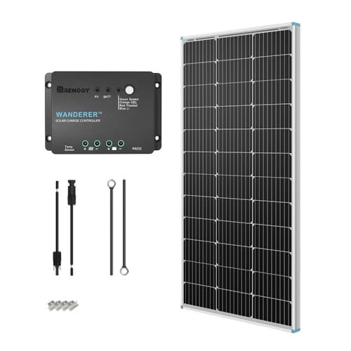 Renogy 100W 12V Solar Panel Starter Kit, 100 Watt...