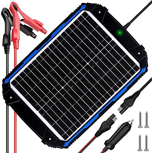 SUNER POWER 20W 12V Solar Battery Trickle Charger &...