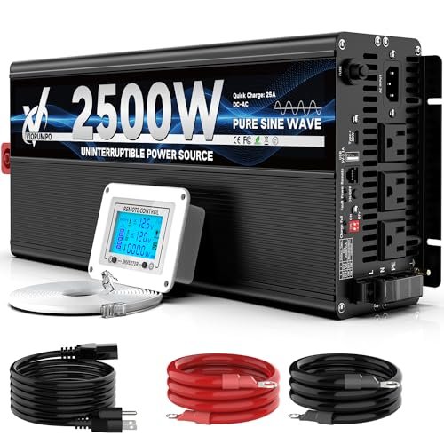 2500 Watt Sump Pump Backup Battery System, Automatic...