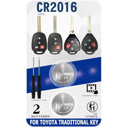 Key Fob Replacement Battery for Toyota Traditional Key...