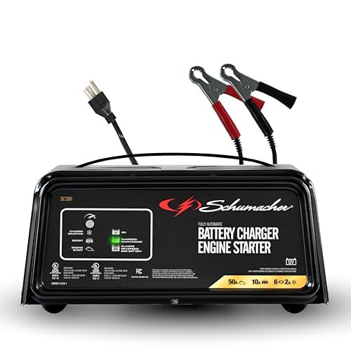 Schumacher Electric 50A 12V Car Battery Charger, Engine...