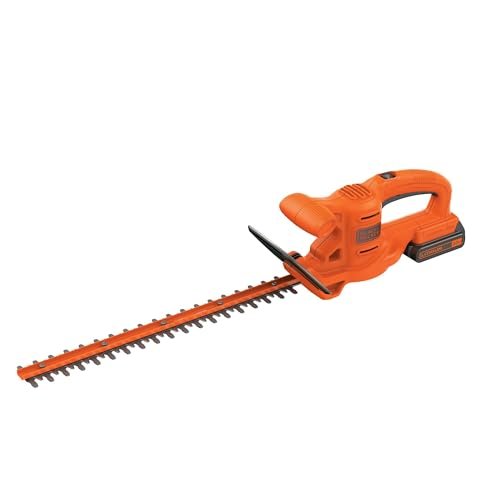 BLACK+DECKER 20V MAX Hedge Trimmer, Cordless, 18 inch...