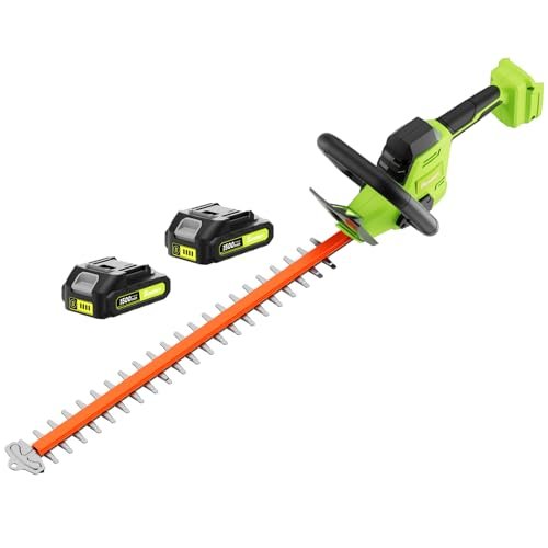 SUNCHERS 20V Max Hedge Trimmer Cordless, 22 Inch Tree...