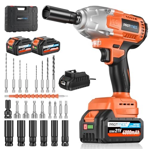 Cordless Impact Wrench, 665Ft-Ibs (900N.m) 1/2
