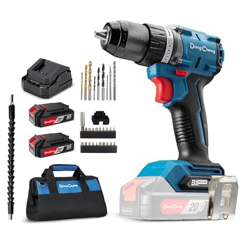Dong Cheng 20V Brushless Heavy-duty Impact Drill,...