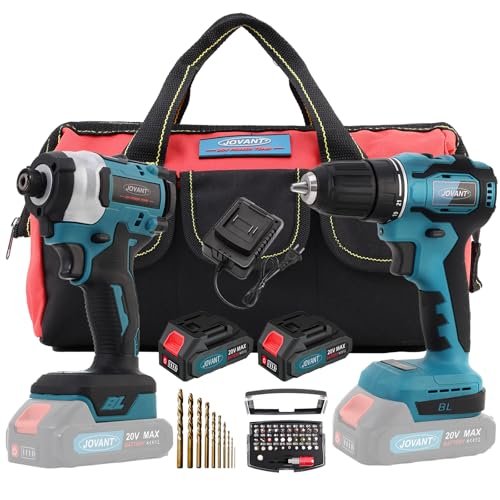 JOVANT Cordless Drill and Impact Driver, Electric Drill and...