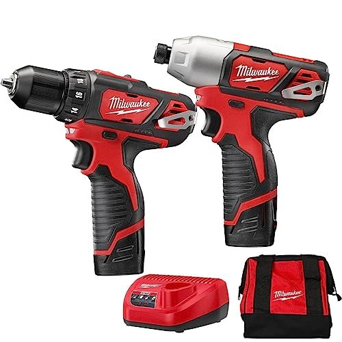 M12 Drill/Impact Combo Kit - Milwaukee 2494-22