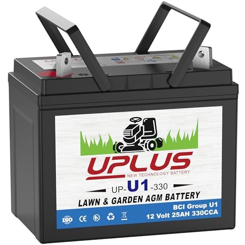 UPLUS U1 Riding Lawn Mower Battery, 12V 330CCA Garden...