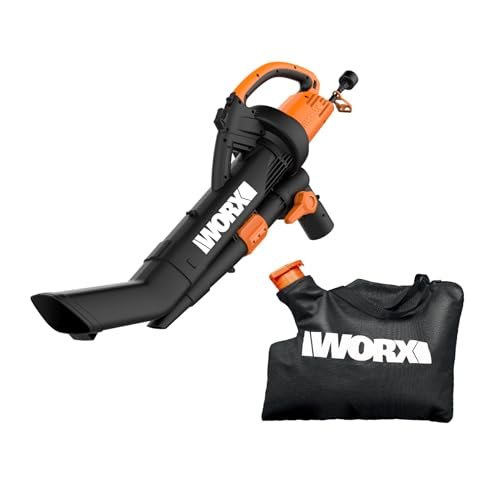 WORX WG509 12 Amp Trivac, 3 in 1 Electric Leaf...