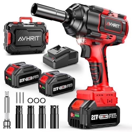 Avhrit Cordless Impact Wrench, 1500Nm/1106Ft-lbs Electric...