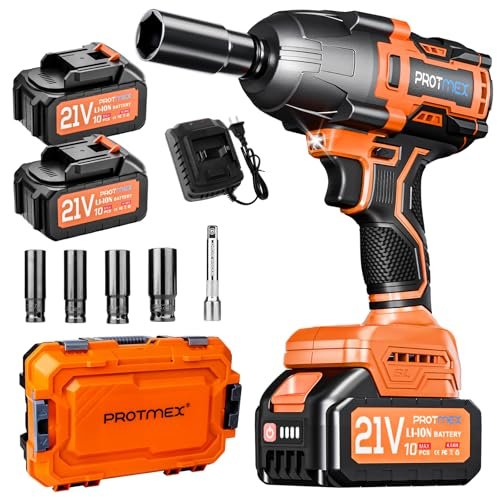 Cordless Impact Wrench, 900Ft-lbs (1200N.m) 1/2