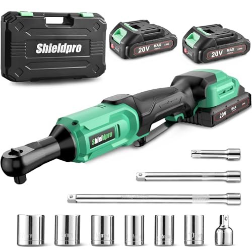 ShieldPro 20V Cordless Ratchet Wrench Set - 3/8
