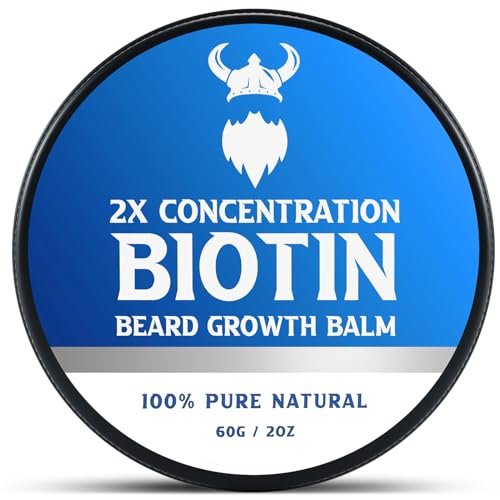 Biotin Beard Balm for Men & Conditioning Beard Wax -...