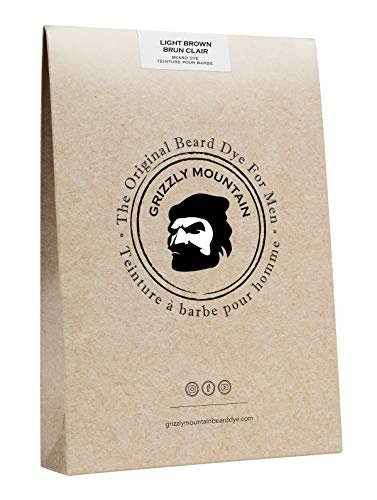 Grizzly Mountain Beard Dye - Organic & Natural Light...