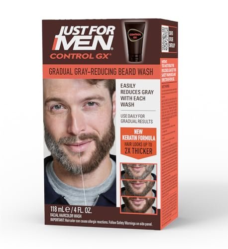 Just for Men Control GX Grey Reducing Beard Wash Shampoo...