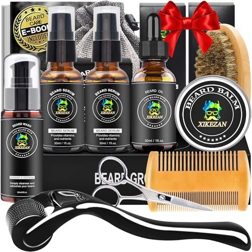 XIKEZAN Beard Kit for Men Grooming & Care Set w/2...