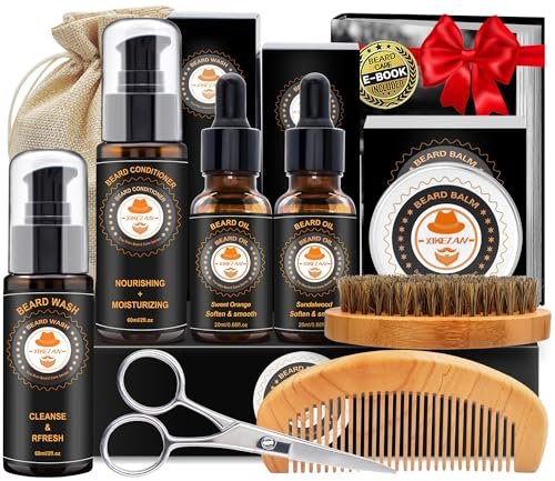 XIKEZAN Beard Kit for Men Grooming & Care w/Beard...
