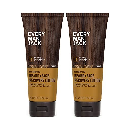 Every Man Jack Beard + Face Recovery Lotion-Moisturizes...