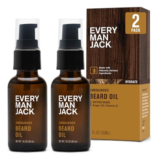 Every Man Jack Mens Beard Oil - Subtle Sandalwood...