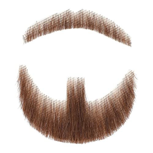 King Love Star Human Hair Fake Beard for Men Fake...