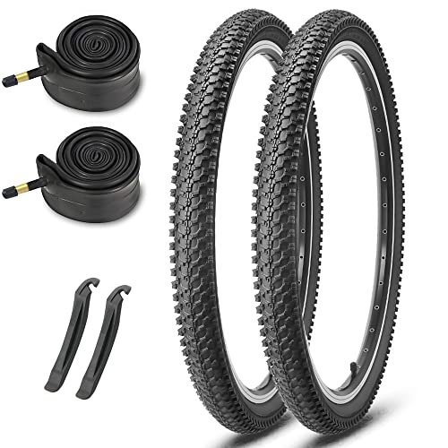 26-inch Mountain Bike Tires Set: MOHEGIA 2-Pack 26x1.95...
