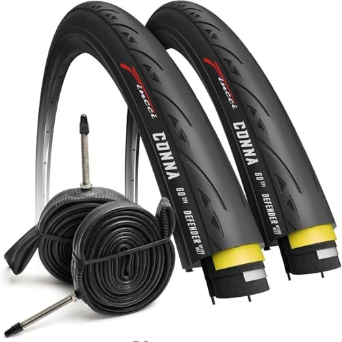 Fincci Set 700x23c Tires Road Bike with 2X Bicycle Inner...