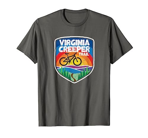 Virginia Creeper Trail Retro Mountain Bike Graphic Shirt