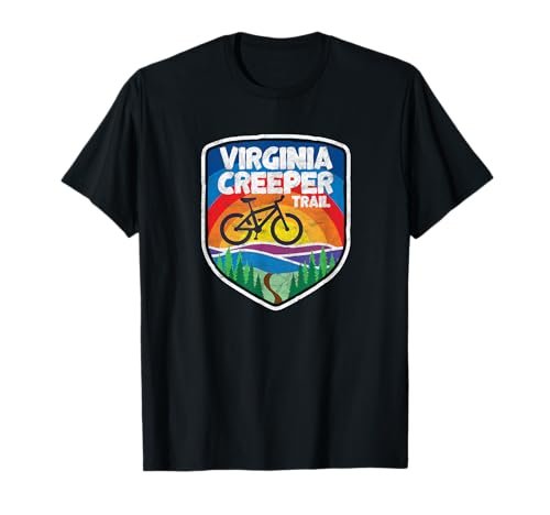 Virginia Creeper Trail Retro Mountain Bike Graphic T-Shirt