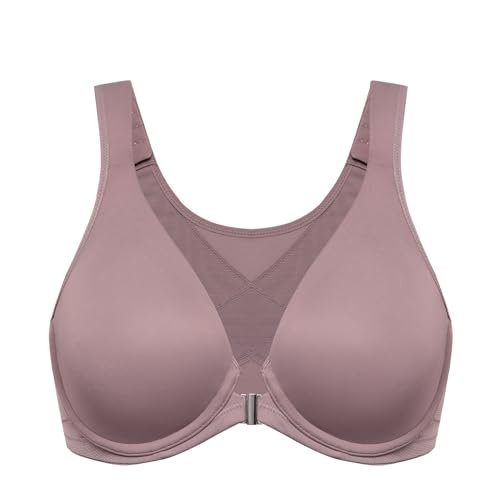 DELIMIRA Women's Front Closure Bras Posture Full Coverage...