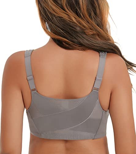 HACI Women's Front Closure Posture Bra Full Coverage Back...